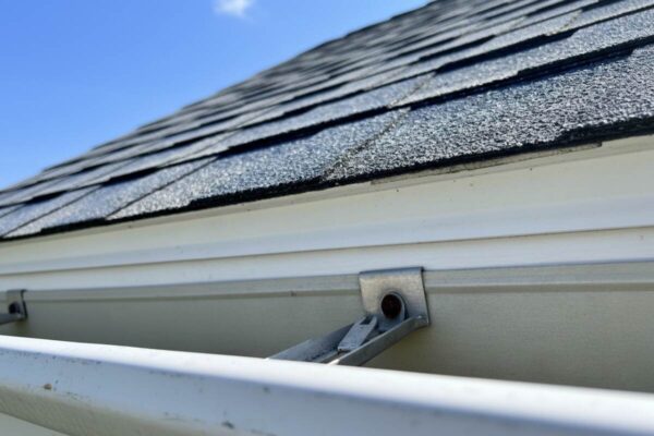 Picture shows drip edge flashing properly installed.