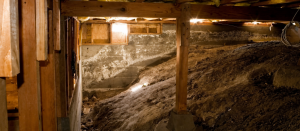 An image showing a crawlspace.